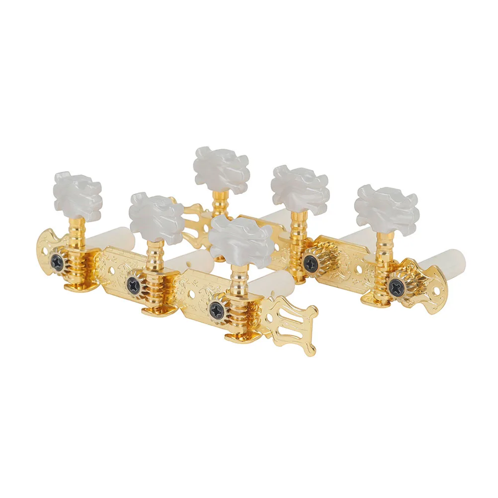 

Guitar Turner Instrument Accessories Parts Gold Knobs Pattern Control Metal Tuning Peg