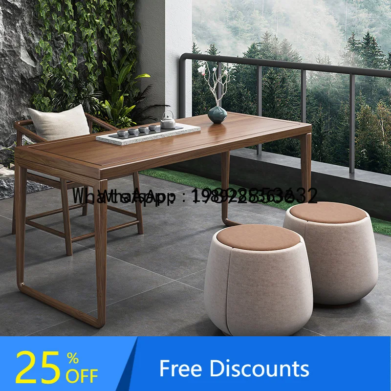 AB Solid Wood   New Chinese Set Home  Brewing  Tea Drinking  Office   Integrated