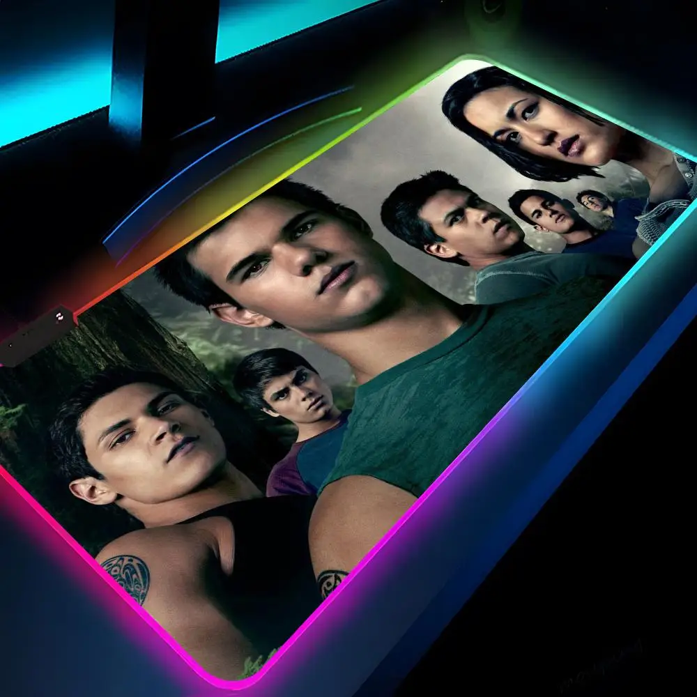 Movie TV Film Twilight Mouse Pad Gaming LED 700x300 Mouse Mat Mousemats Table Pads Animal PC Desk Mat RGB Keyboard Mat XXL