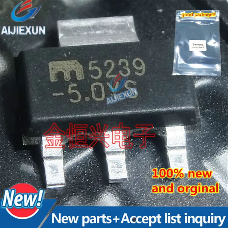 

10 шт. 100% новый и оригинальный MIC5239-5.0YS 5239-5.0YS SOT223 низкий ток спокойния 500 мА uCap LDO регулятор большой запас