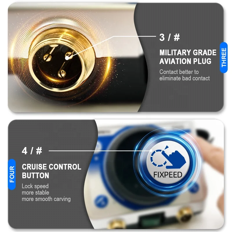2028 10N.CM Brushless Micromotor Super Precision Bearing High Concentricity Rotary Tool Grinder Jewelry Polishing Japan