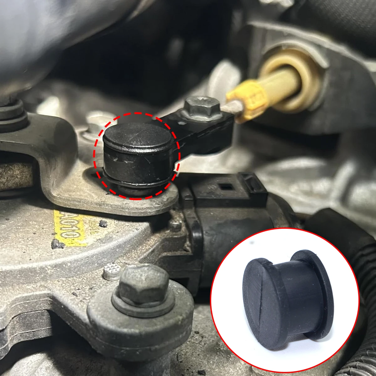 2 peças para vw scirocco iii 2009-2017 engrenagem cabo de mudança final ligação conector bucha substituir 09g321397a acessórios de transmissão