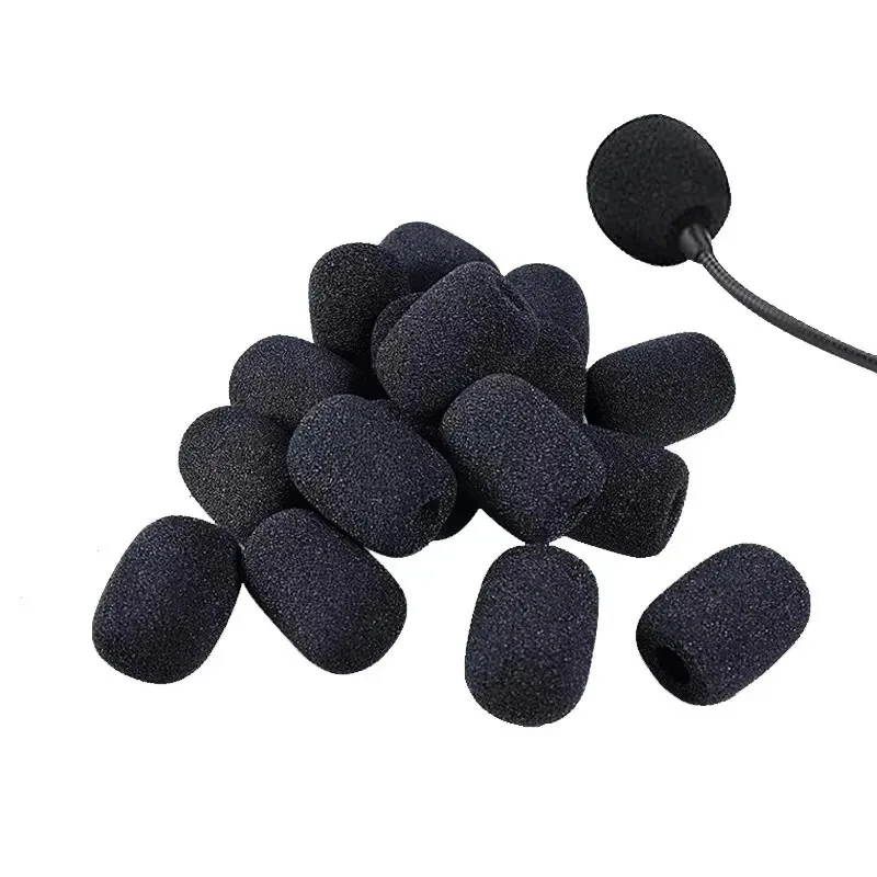 10-60Pcs Mic Protector Replacement Headset Foam Covers Windscreen Windshield Sponge Covers Microphone Cover for Meeting Mic