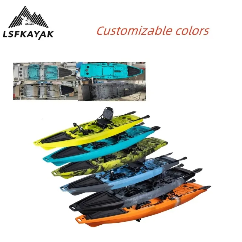 Direct Sales 12.5ft Fishing Pedal Kayak Custom Fishing Kayak For Personal Use