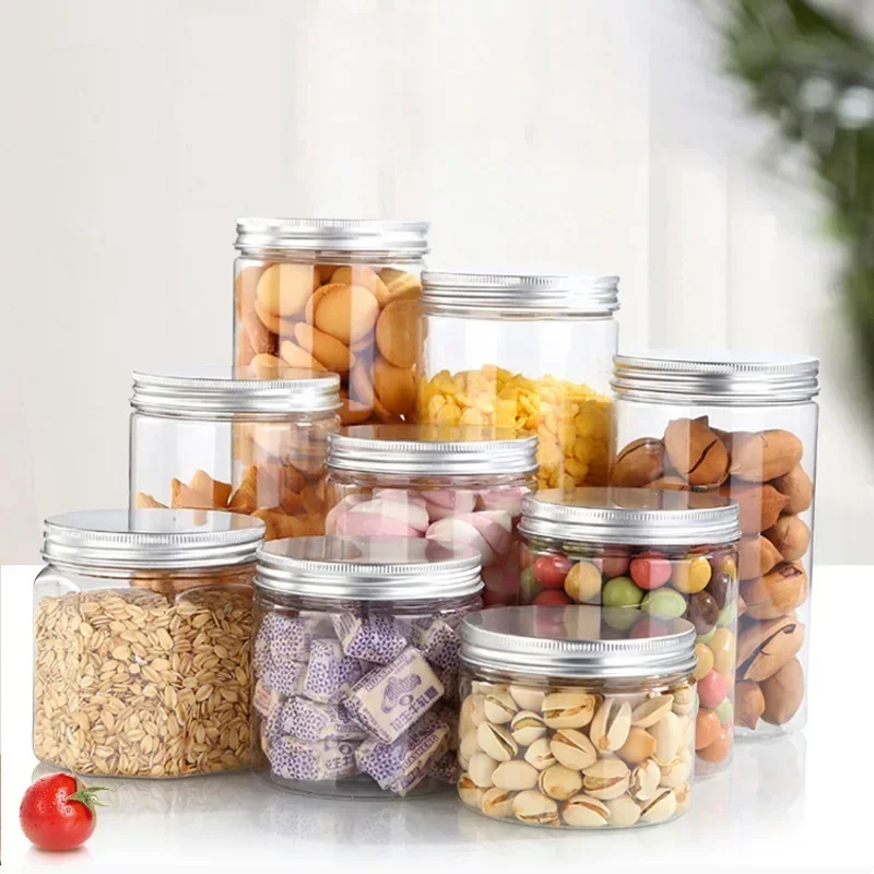 

20/50Pcs 30/40/50/60/80/100/120ml Empty Plastic Clear Cosmetic Jars Food Storage Box Bottle Skincare Makeup Cream Sample Pot