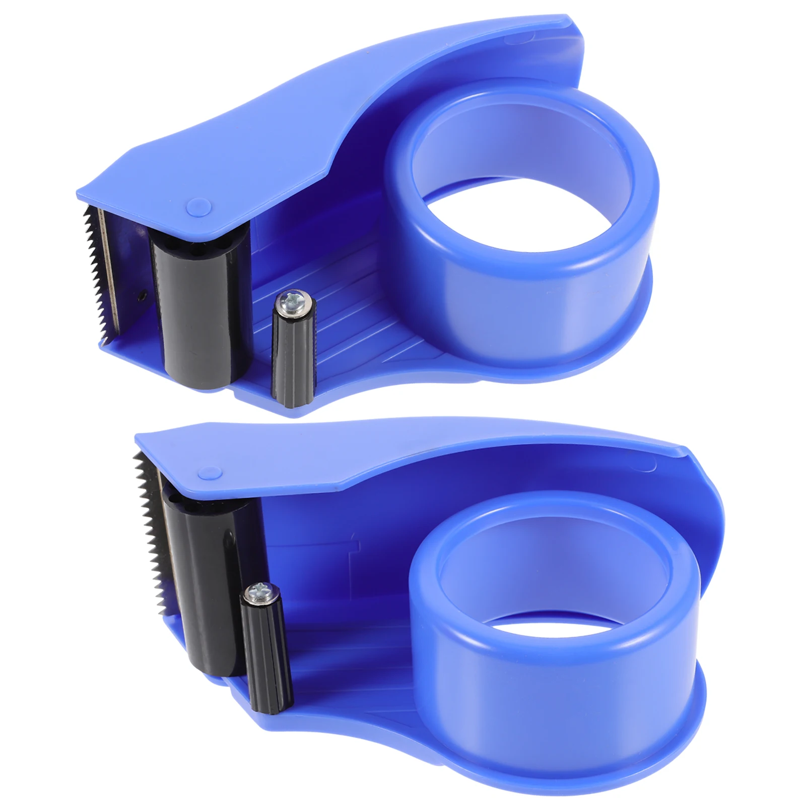 

2pcs Plastic Handheld Lightweight Tape Dispenser Dispenser Lightweight Compact Warehouse Tool Packaging Duct Storage