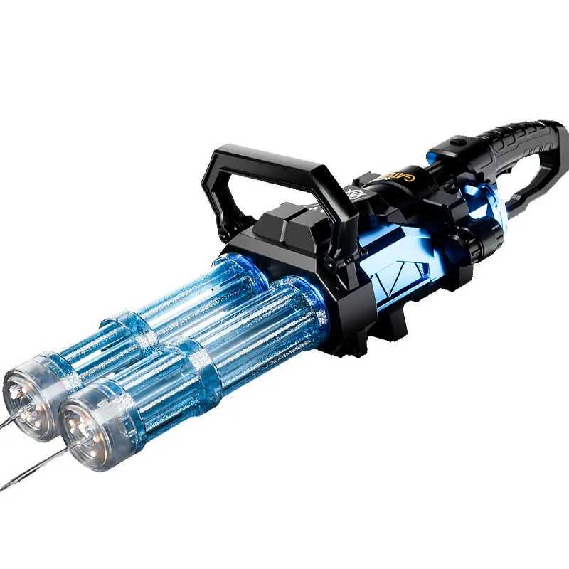 Spitfire Dual Tube Gatling Water Gun Large Capacity Rotating High-pressure Powerful Long-range Electric Continuous Barbecue