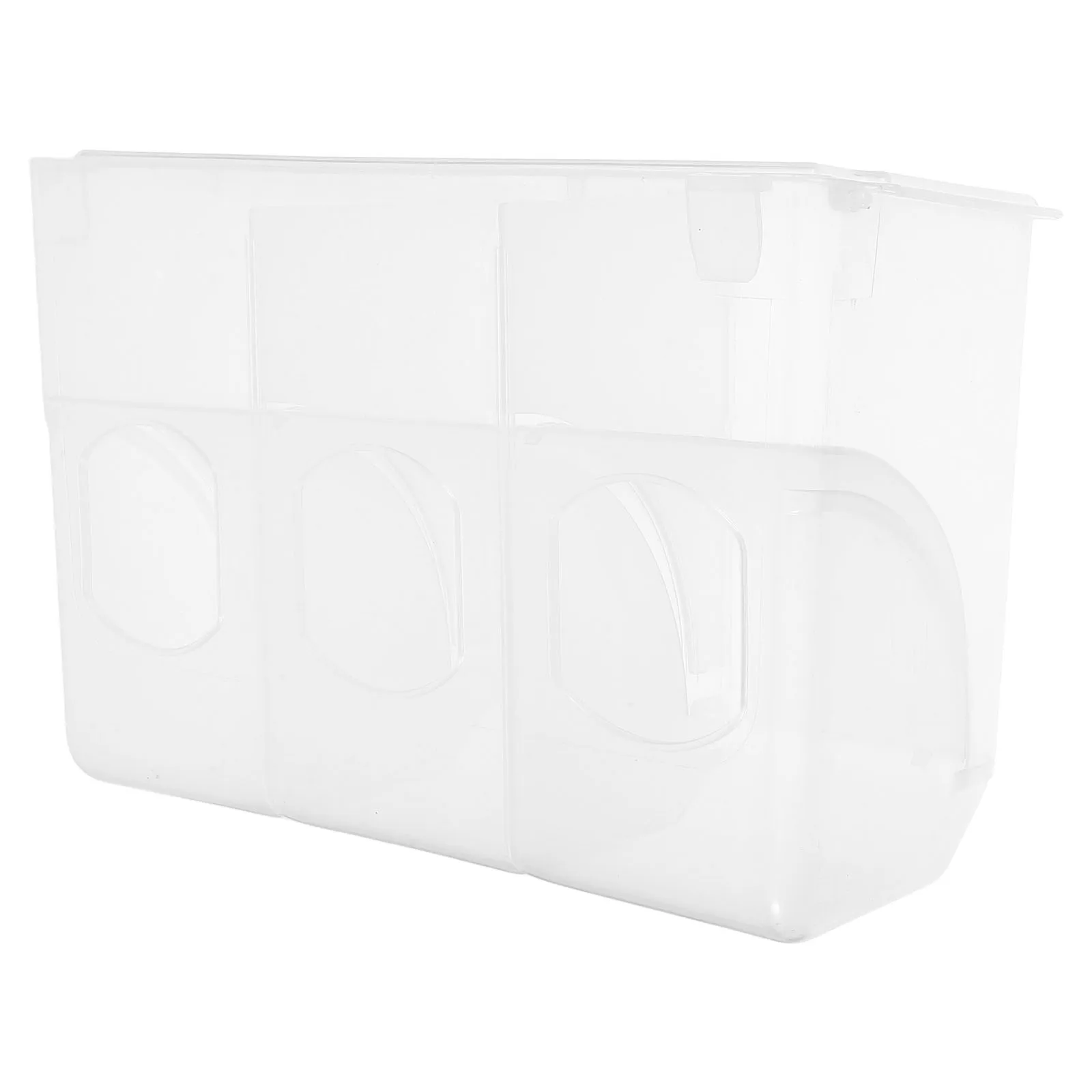 

Anti-Spill Food Bowl For Cage Lightweight Plastic Feeder Buckle Design Sturdy Bird Cage Feeder Easy Install For Pigeons Parrots