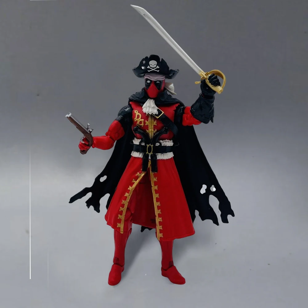 Marvel Legends figura DE ACCIÓN DE Deadpool Pirate No Katana Blade Strong Guy Wave, 6"