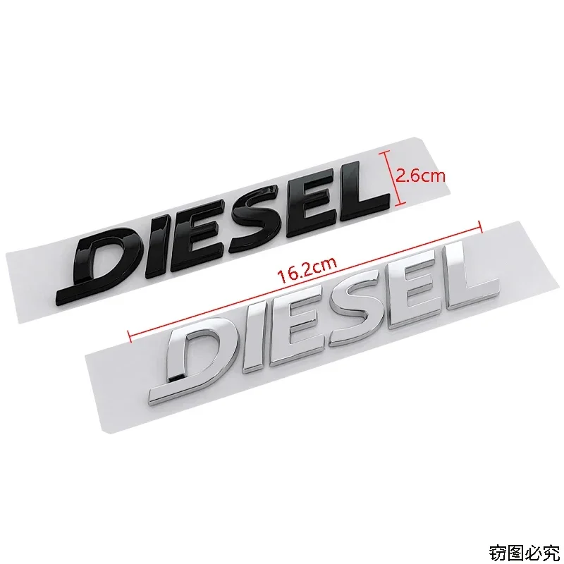 ABS DIESEL Car Body Emblem Rear Trunk Letter Sticker for Honda Jaguar Mercedes Benz Ford Audi Nissan Volvo Peugeot Subaru