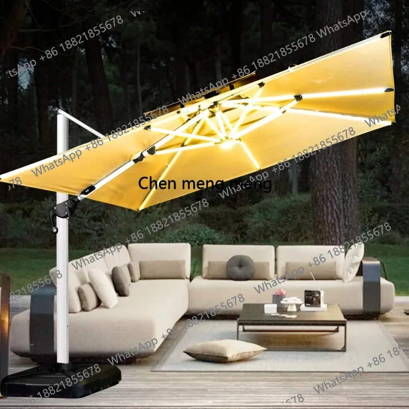 Waterproof 4M Telescopic Polyester Parasol Foldable Sun Umbrella for Outdoor Garden Patio Kitchen Sea Hospital Sombrillas De Sol