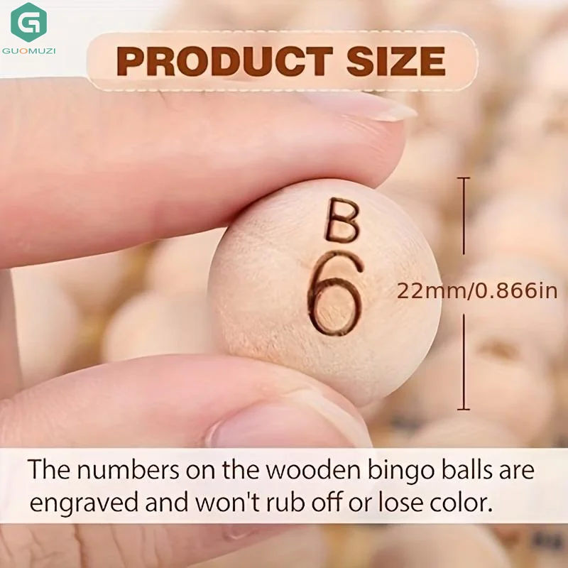 ลูกบิงโกธรรมชาติ 75 ชิ้น พร้อม - Party Games Bingo บทวิจารณ์และราคา