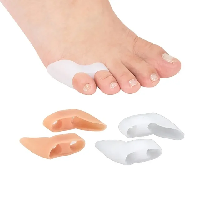 2PCS Pinky Toe Protector Bunion Corrector łagodzi ból stóp przed tarciem i naciśnieniem na noc i do użytku domowego
