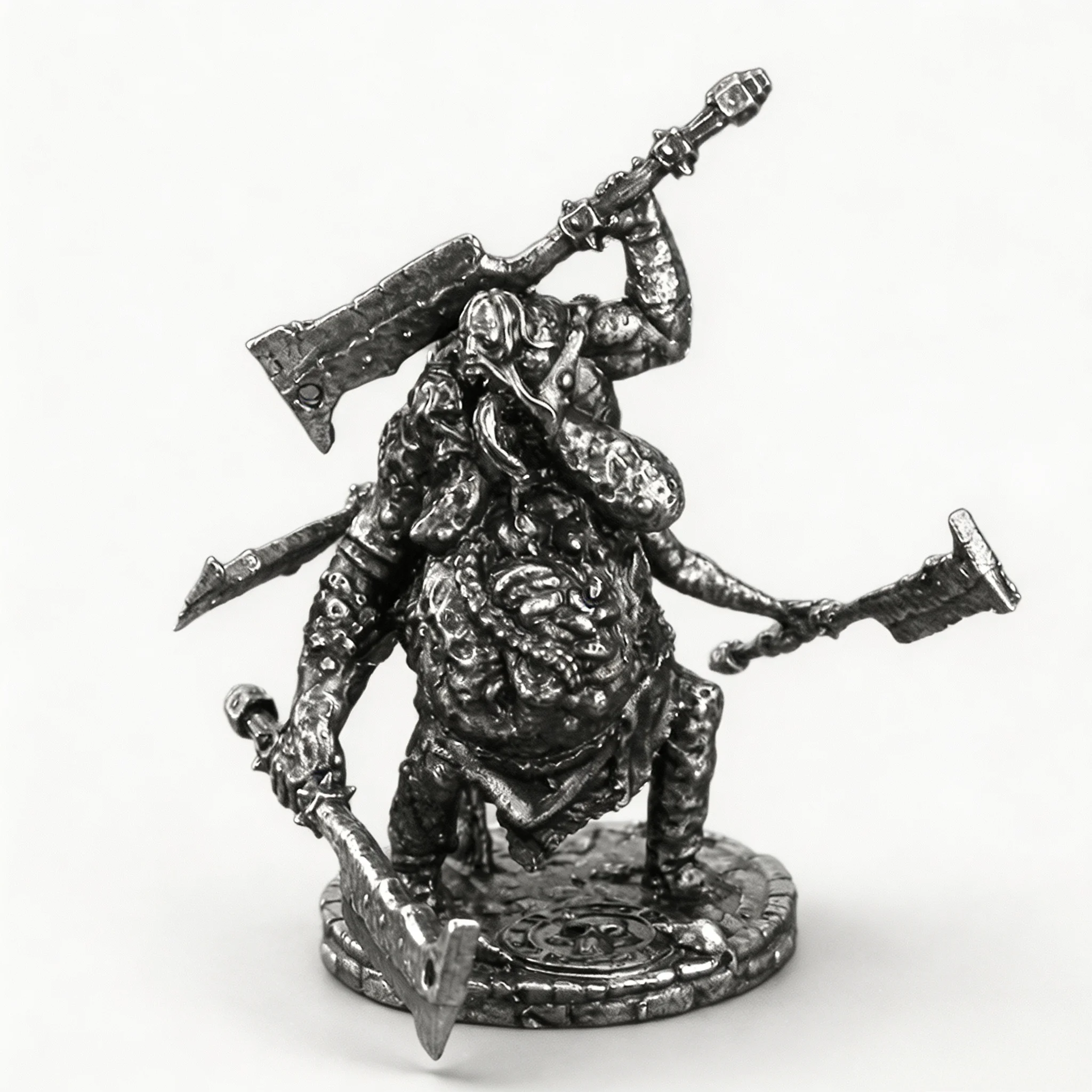 Retro Copper Ornament Metal Mutant Monster Miniature Set Unpainted Tabletop RPG Wargaming Model Collectible Gift