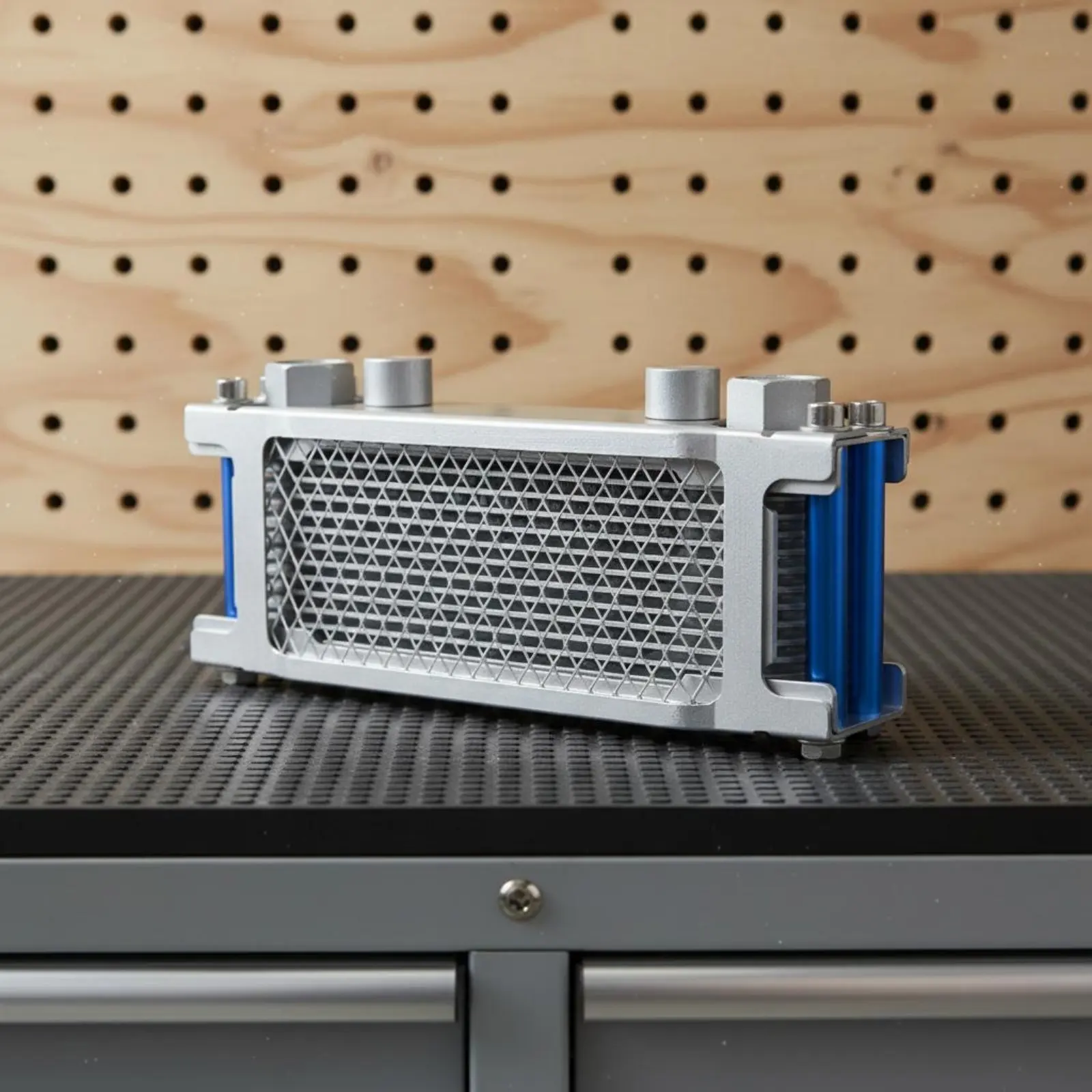 Aluminum Oil Heat Exchanger High Performance Cooling Motorcycle Oil Cooling Unit for All-Terrain, Racing