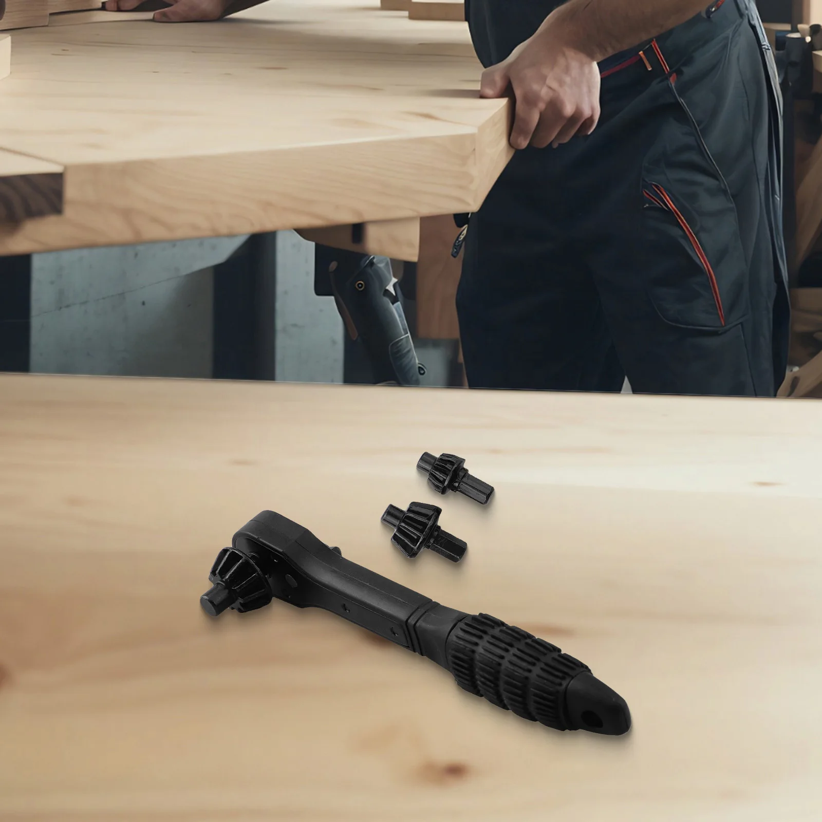 High Utility Interchangeable Chuck Key Wrench Featuring an Innovative Handle Design Enhancing User Experience During Use