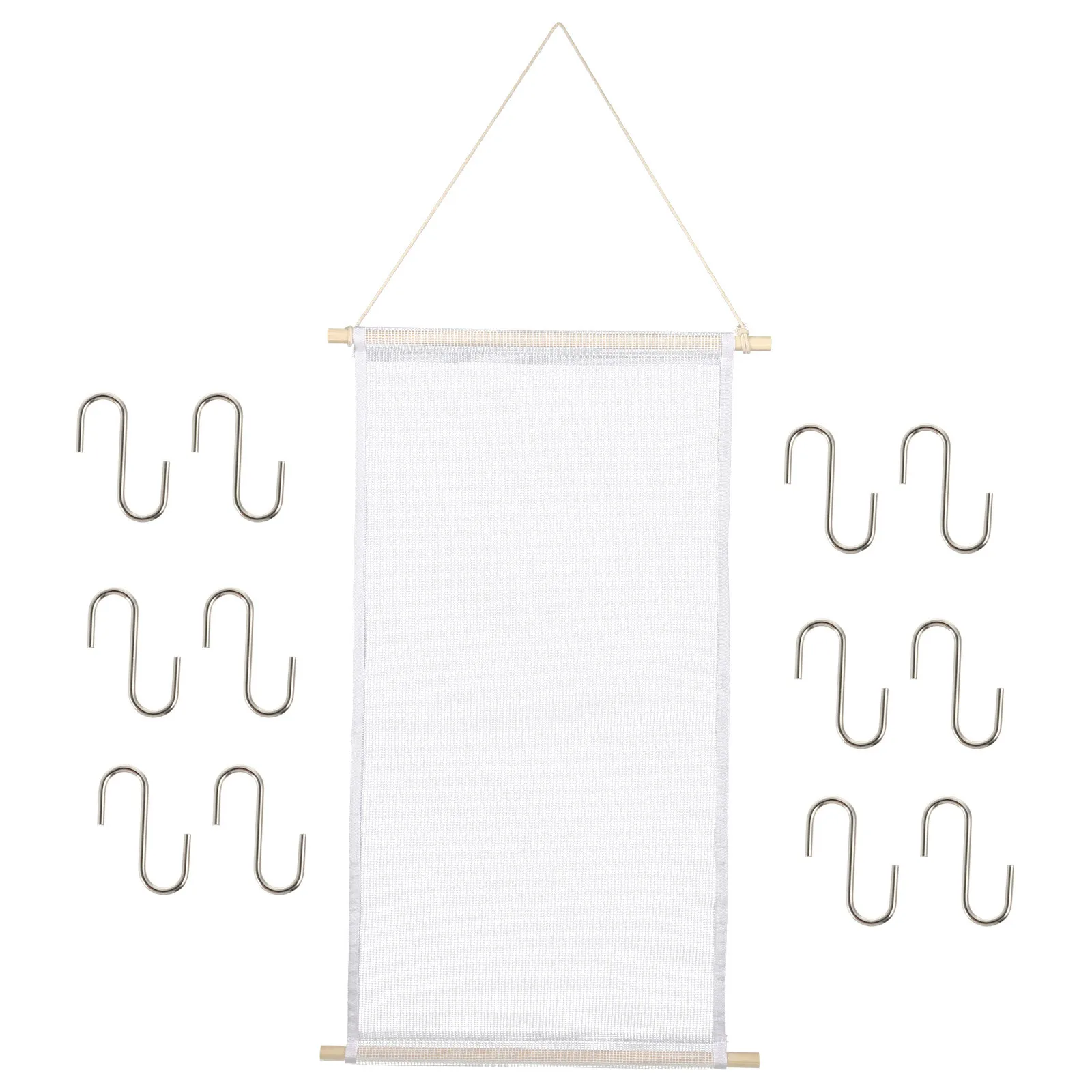 

Multi Function Wooden Jewelry Holder Earring Display Stand Wall Mounted Rack for Home Organization Decor Wall Organizer