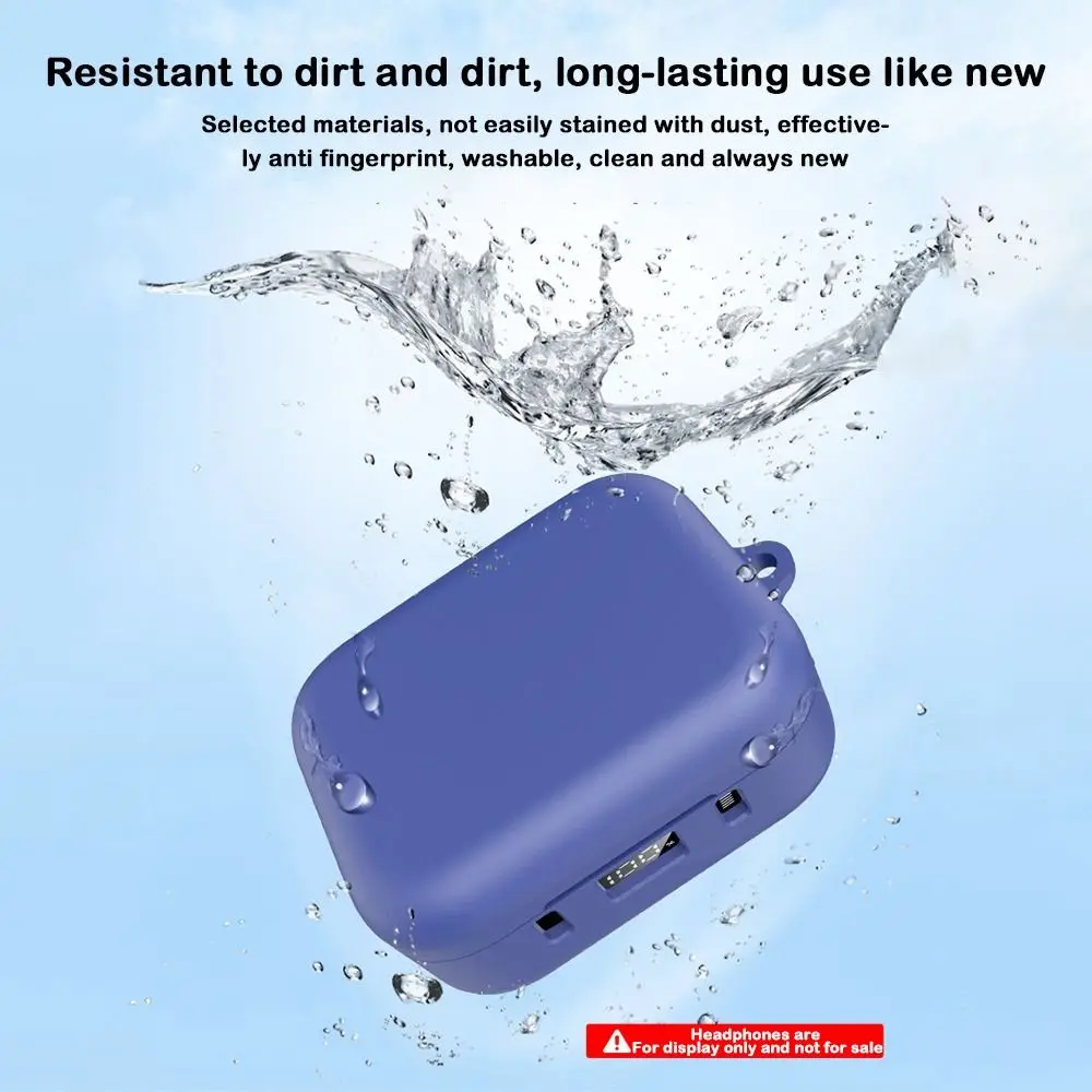 New Silicone Protective Case with Hook Anti-fall Earphone Cover Shockproof Headphones Shell for Soundcore P41i Accessories view 2