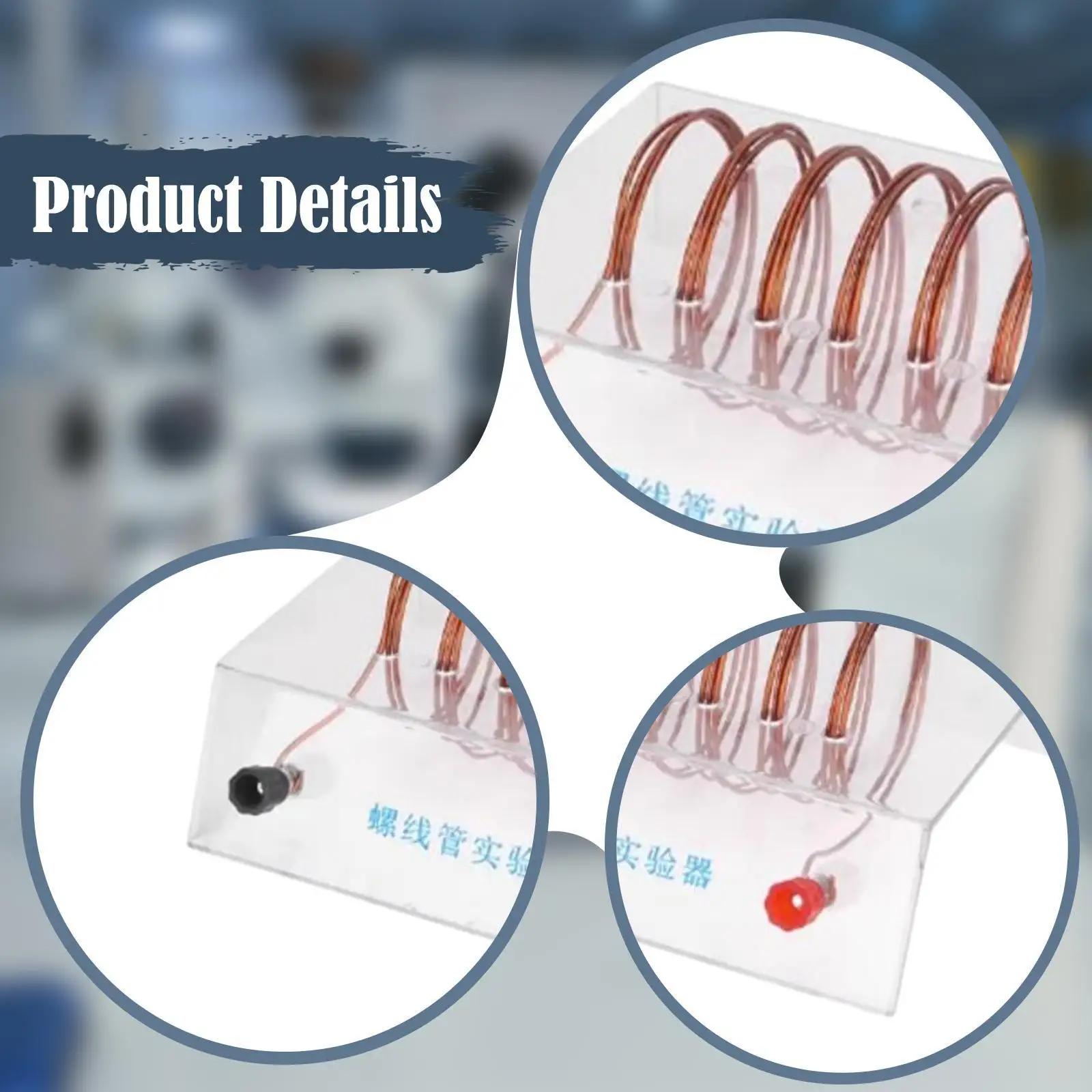 Dispositivo experimental solenóide, modelo científico, habilidades mãos, melhorando habilidades práticas, equipamento educacional de ensino de física