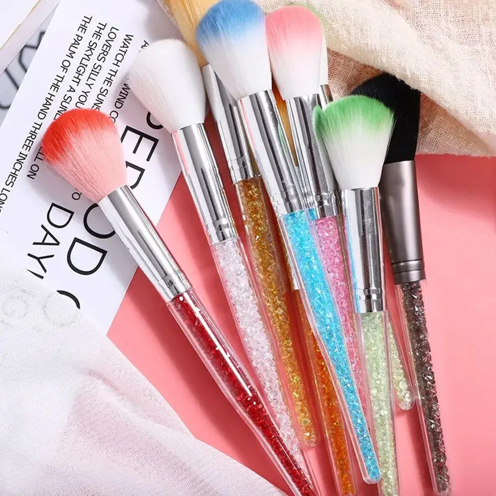 Nail Art Brush Multifunctional Nail Dust Cleaning Brushes Acrylic Drill Pipe Makeup Dust Remove Brush Manicure Accessories