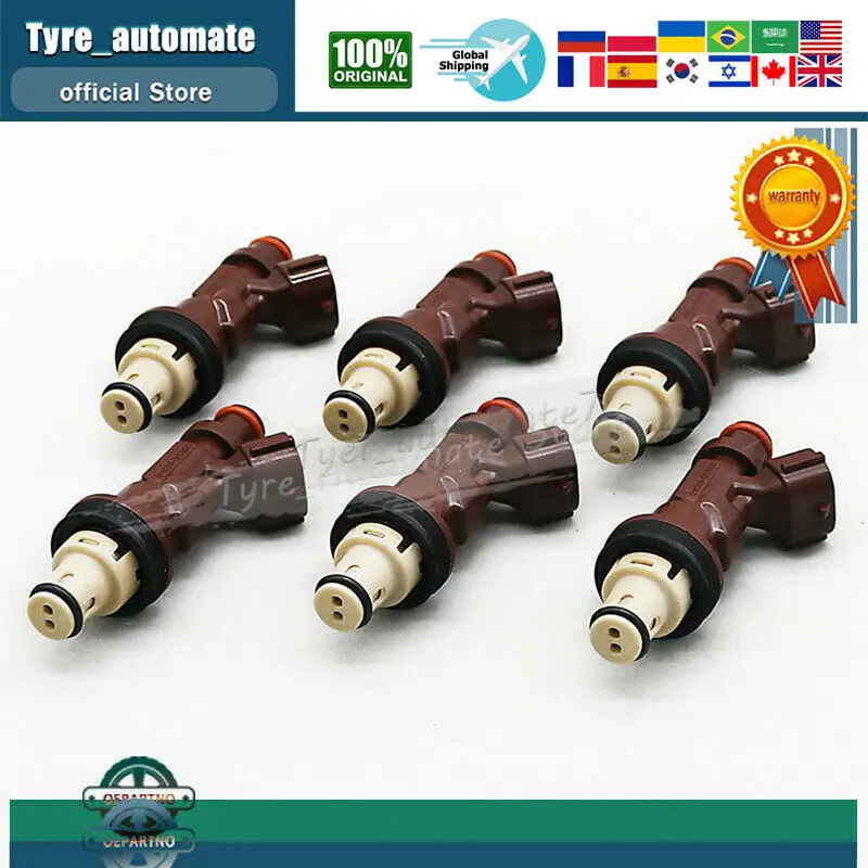 6x OE# FUEL INJECTORS For TOYOTA TACOMA TUNDRA 4RUNNER 3.4L V6 23250-62040