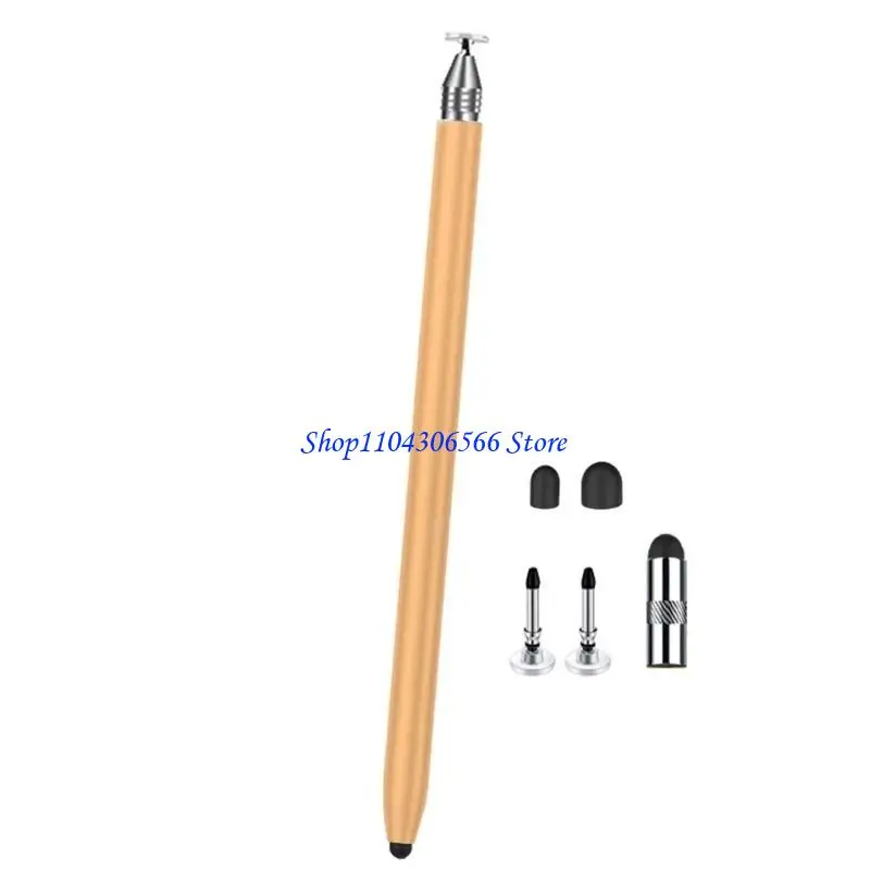 

02DD Precisions Styluses Pen Two Tip Design Soft Silicone Nibs Screen Protections Mul