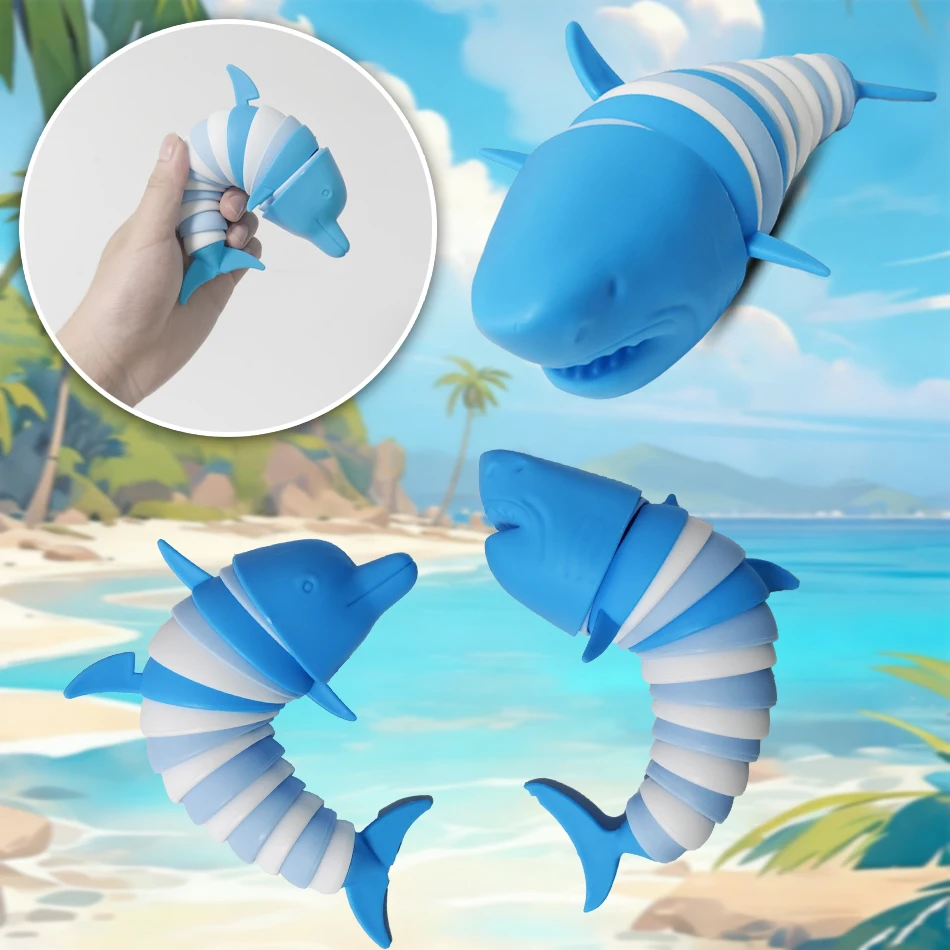 

Articulated Shark & Dolphin Stress Reliever Hand Toy Promoting Focus And Calmness Toy Pressure Relief And Anti-Anxiety Desk Toys
