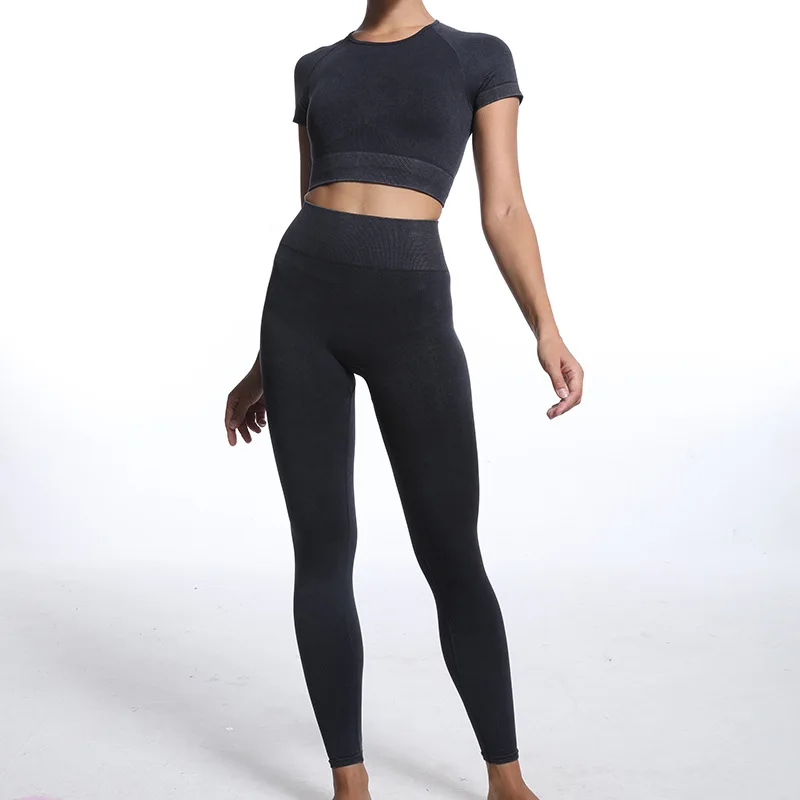 Women Seamless Yoga Set Gym Sport Shorts Workout Clothing Long Sleeve Zipper Crop Top High Waist Legging Fitness  Suit