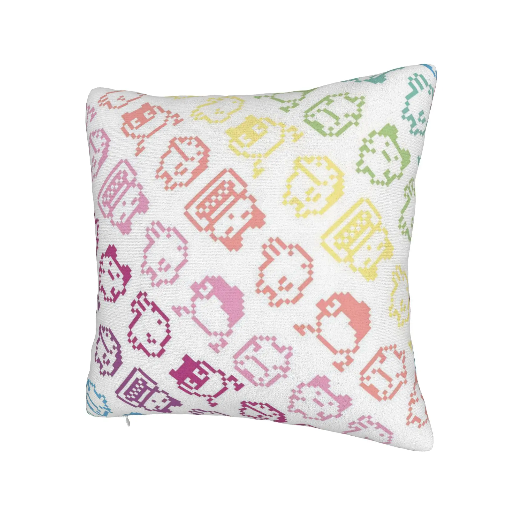 Decorative Pillow Cover Cartoon T-Tamagotchi Stuff Home  Pillow Case Cover Zippered Multiple Sizes
