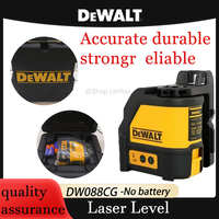 DEWALT DW088CG Laser Level With Case30m Self-Leveling Cross Line Green Cross Line Lase Horizontal Vertical Laser Level  2-Line