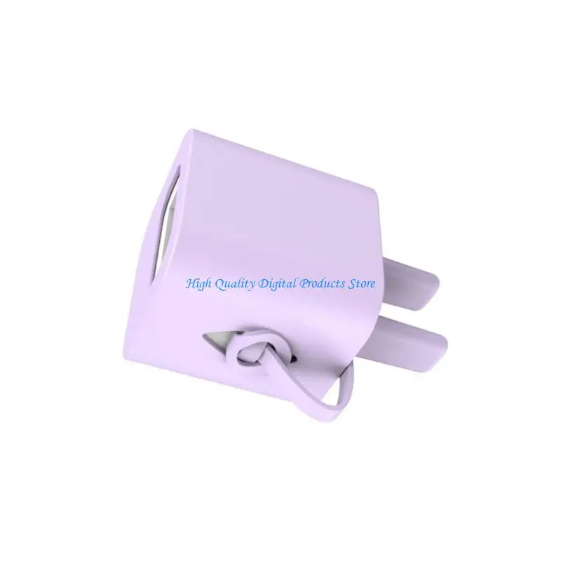 U2JE سيليكون شحن المكونات حماة الغطاء الواقي للهاتف شواحن آيفون ل 18 واط 20 واط USB المقابس سهلة التركيب