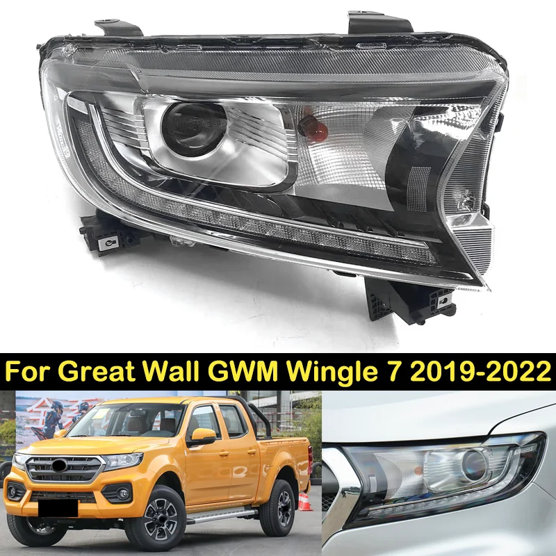 DECHO Headlight For Great Wall GWM Wingle 7 2019 2020 2021 2022 Front bumper headlight headlamp Assembly head light head lamp