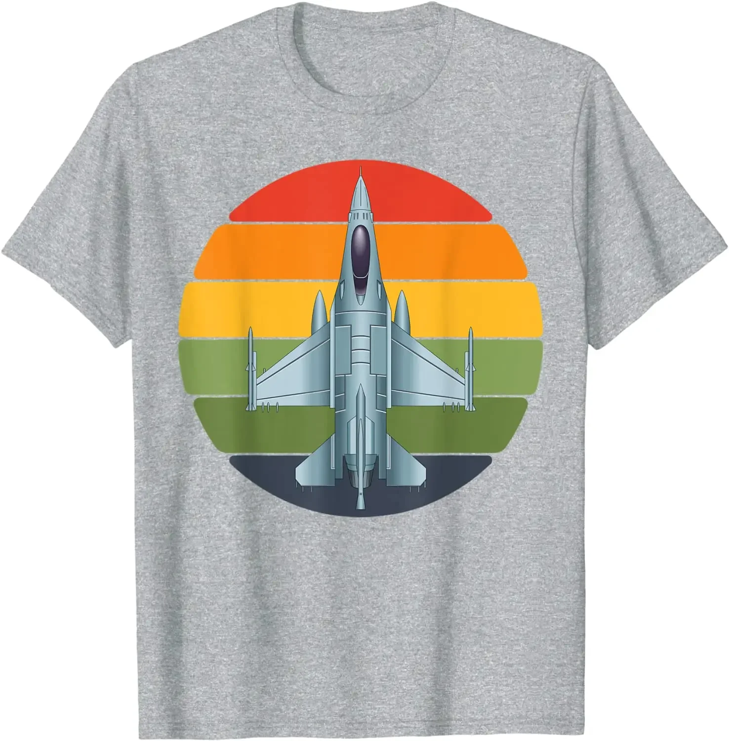 Jet Fighter Retro Jet Plane Pilot Gift T-Shirt. Summer Cotton Short Sleeve O-Neck Mens T Shirt New S-3XL