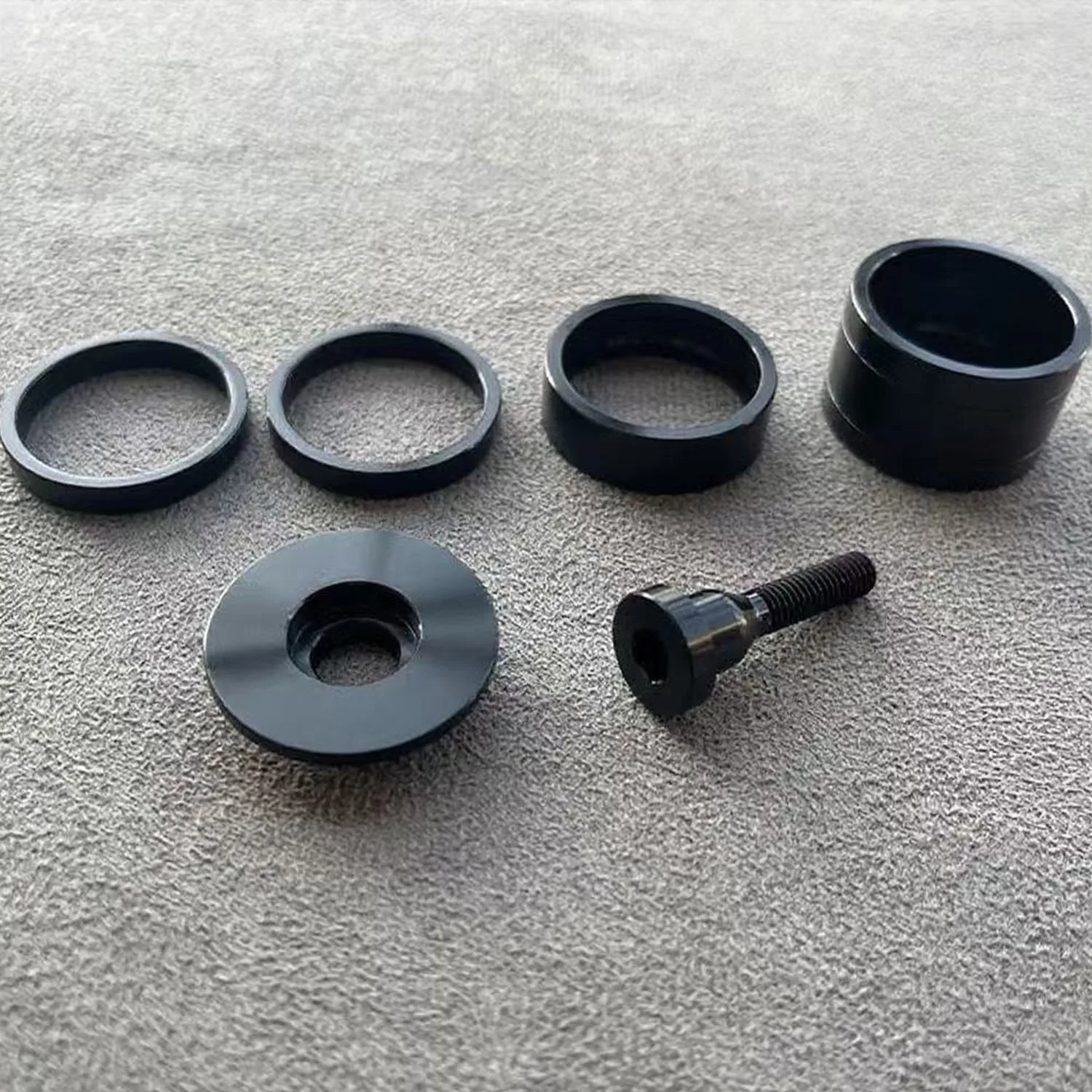 

Аксессуары для велосипеда, проставка для гарнитуры, 5 мм, 10 мм, 20 мм, болты для верхней крышки гарнитуры, сплав алюминия, красочные детали для велосипеда с ЧПУ