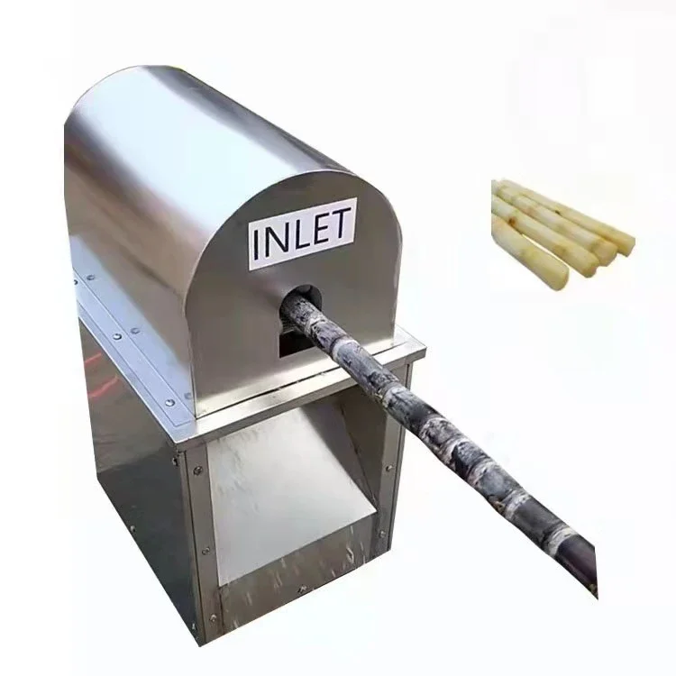 Commerical Automatic Electric Sugar Cane Peeler Equipment Sugarcane Peeling Machine For Sale