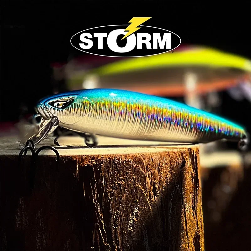 STORM Series Submerged Minnow Lure Long-distance Casting Bionic Loach Bait for Bass with Enhanced Three Hooks12.5/15g