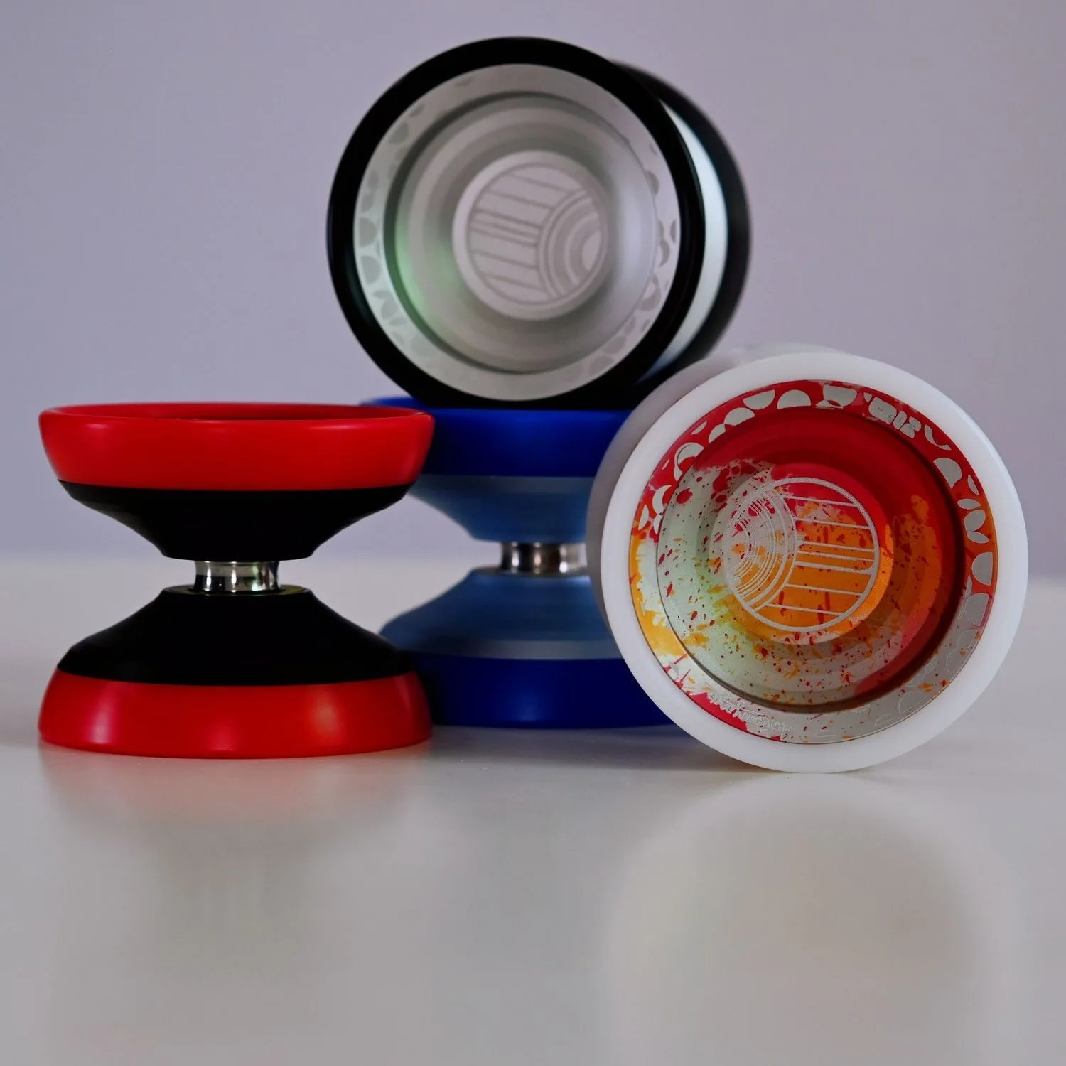 حلقة بلاستيكية من سبائك الألومنيوم الاحترافية من يويو مدمجة على الجانب الخارجي يويو مع ألعاب كلاسيكية عالية السرعة وغير مستجيبة #2