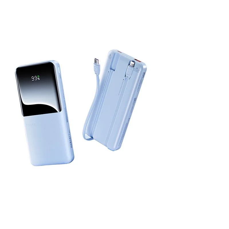 

*Power bank 20000mAh with cable 22.5W super fast charging mobile power supply ultra-thin, compact and portable