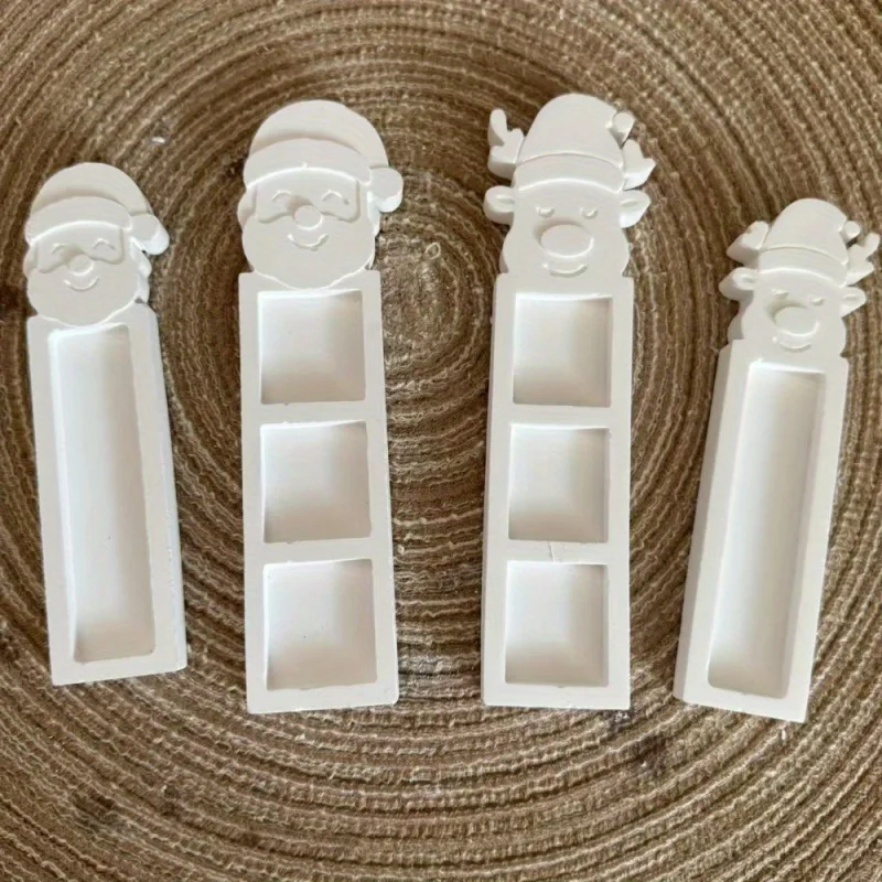 

2Pcs Santa Claus Silicone Molds (Large & Small), Christmas Craft Molds for DIY Wax Candles, Epoxy Resin, Plaster Gift Decoration