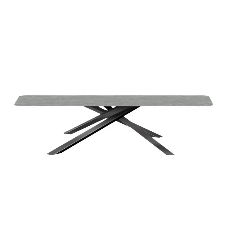 

Outdoor, courtyard, rattan, furniture, leisure, high-end, rock slab dining table