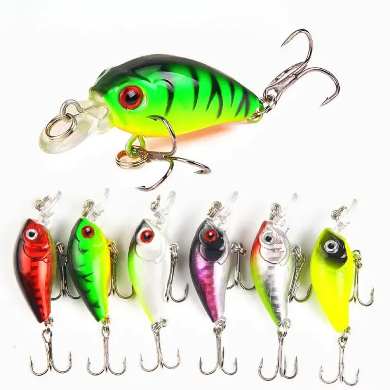 

7 PCS Minnow Fishing Lure 45mm 3.8g Crankbait Hard Bait Topwater Artificial Wobbler Bass Japan Fly Fishing Accessories