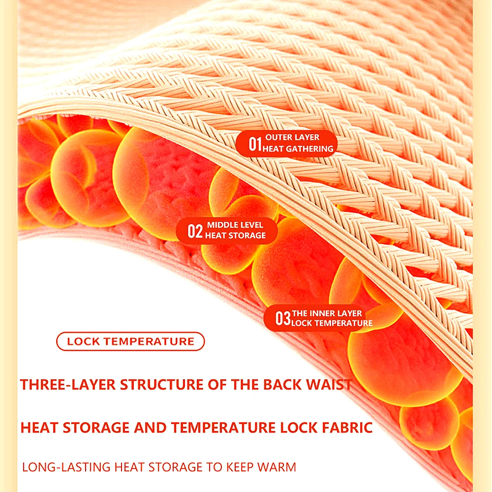 Ceinture de soutien lombaire thermique en peluche unisexe, protège-abdominaux confortables, bande ronde pour l'estomac, attelle dorsale, chauffe-taille, épais, hiver, 1 pièce