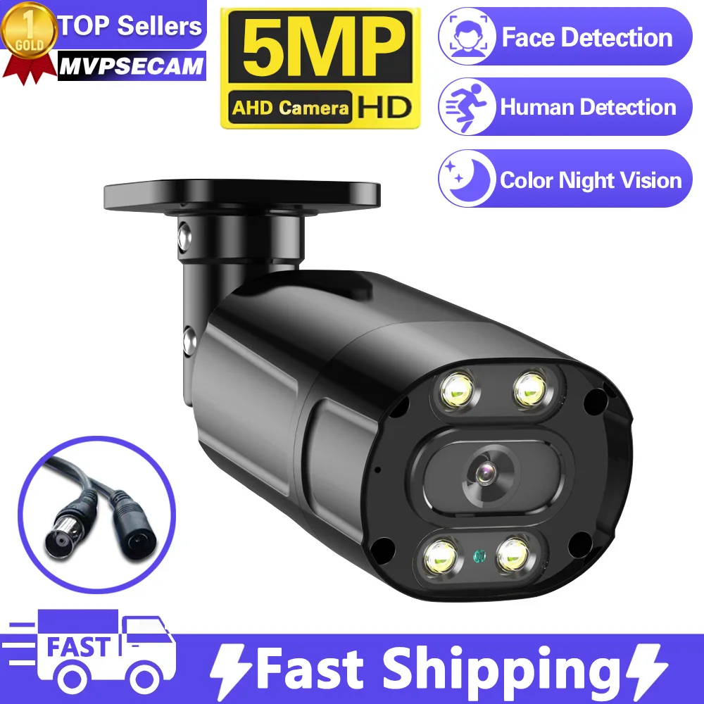 

8MP 6-in-1 TVI AHD CVI CVBS Outdoor Video Surveillance HD Weatherproof 1Color Night Vision Home Security Bullet CCTV BNC Camera