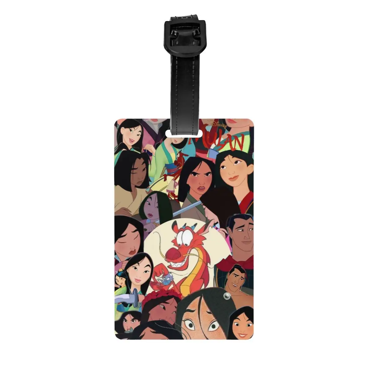 

Изготовленная на заказ багажная бирка принцессы Мулан для чемоданов, идентификационная этикетка конфиденциальности