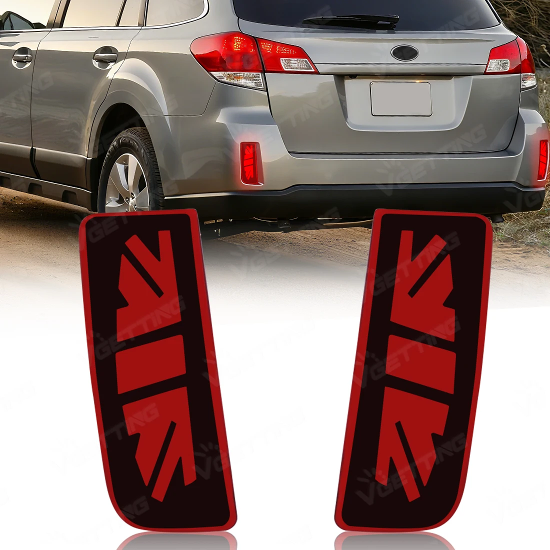 

For Subaru Outback US Version 2010 2011 2012 2013 2014 LED Rear Bumper Reflectors Lamp Turn Signal Brake Tail Light Accessories
