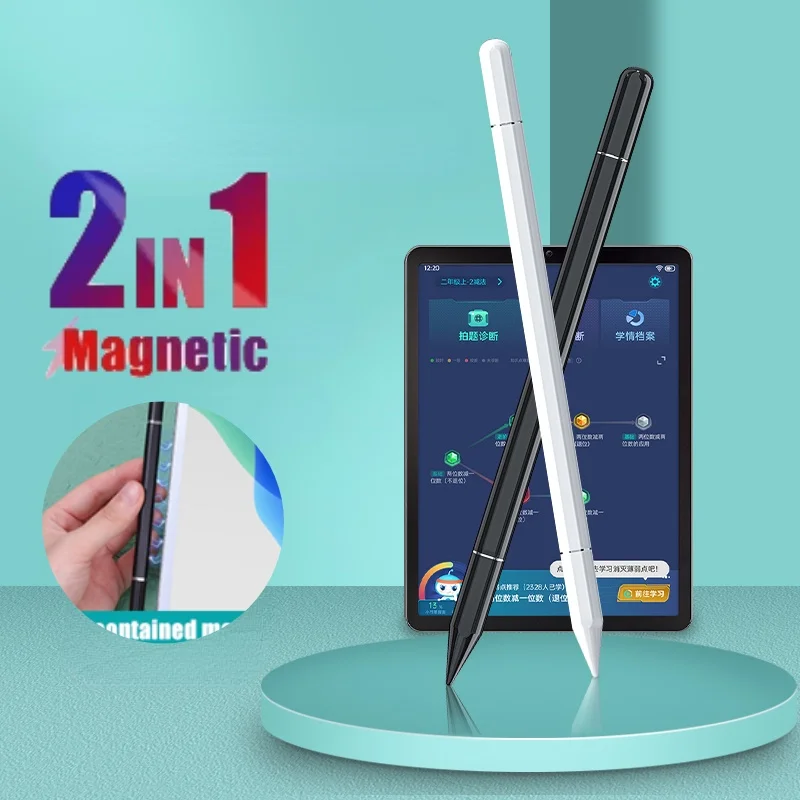 

2 In 1 Magnetic Stylus Pen For OPPO Pad 2 11.61 Air 10.36 Realme Pad2 11.5 mini 8.7 Universal Capacitive Screen Touch Pencil