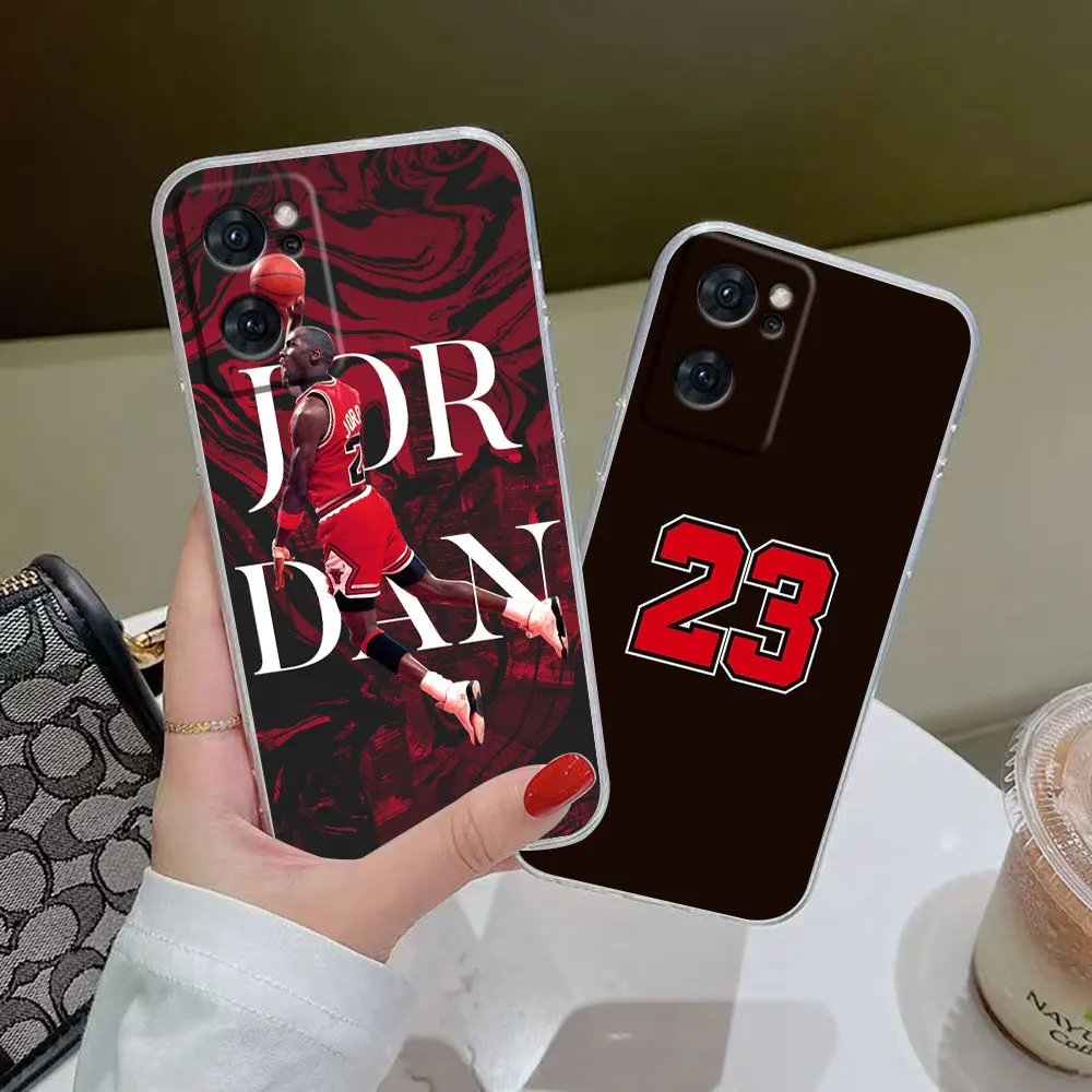 Transparent Clear Phone Case For OPPO RENO 9 8 7 6Z 6 4 3 2Z SE PRO PLUS 4G 5G Case Funda Coque Shell Cover Basketball Sports 23