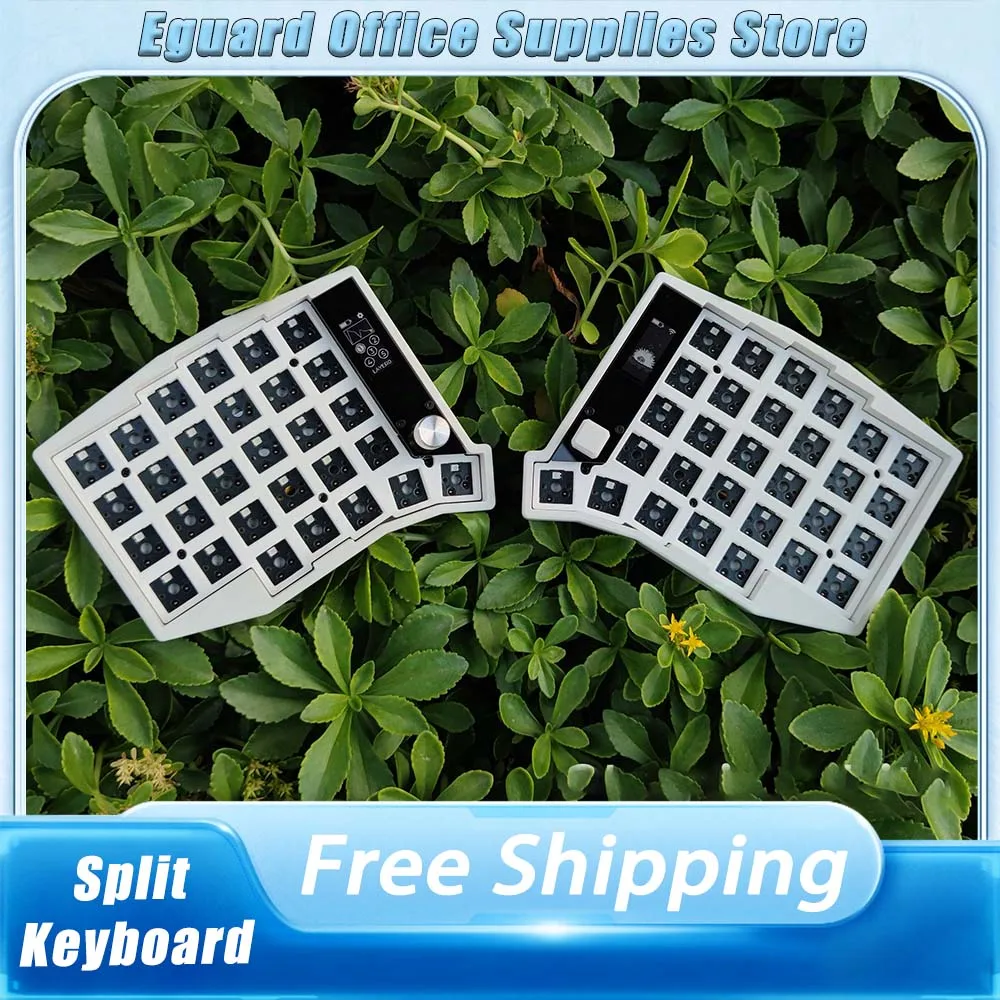 Sofle Split Keyboard Bluetooth Two Mode Zmk Scheme RGB Hot Swap Customize With View Directional Rocker Knob Screen Keyboard Gift