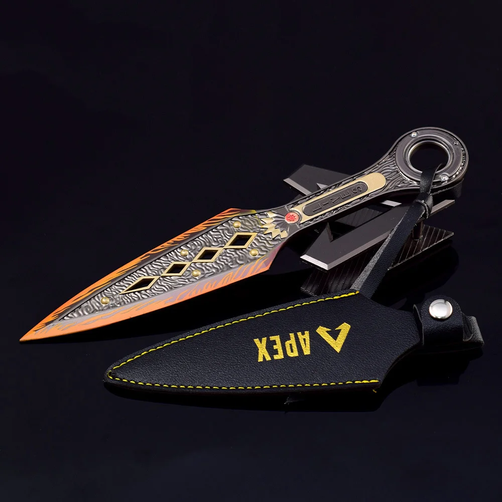 Apex Weapon Legends Heirloom Wraith Kunai 22cm Alloy Metal Knife Katana Espadas Rotatable Jogo Arma Modelo Presentes Brinquedos para Meninos