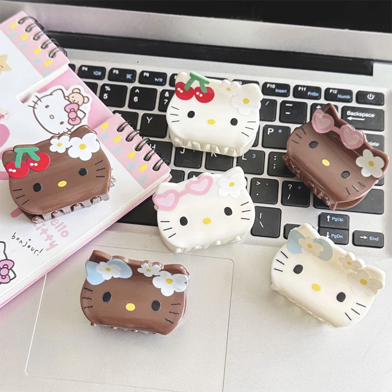 Kawaii Kitty Barrette Cute Sweet Cat sharped Hair Shark Clip Anime Cartoon Women Girls Hairpin Headwear accessori regali